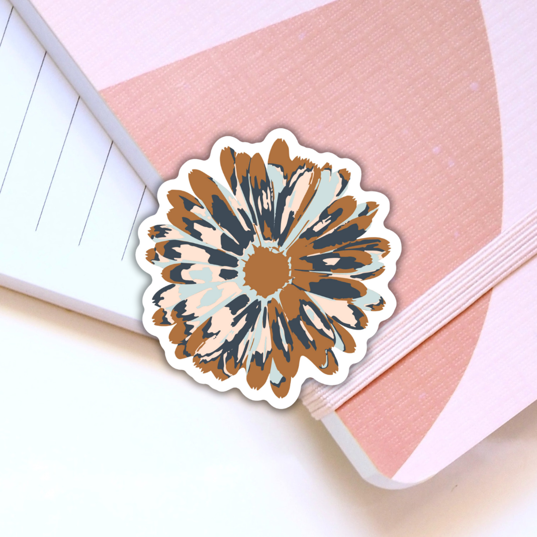 Blossom and Bloom Sticker (Tan)